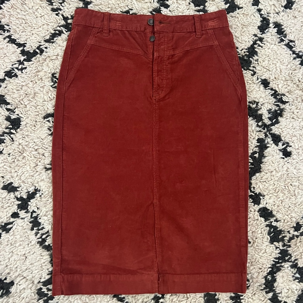 We the Free Corduroy suede PENCIL skirt size small